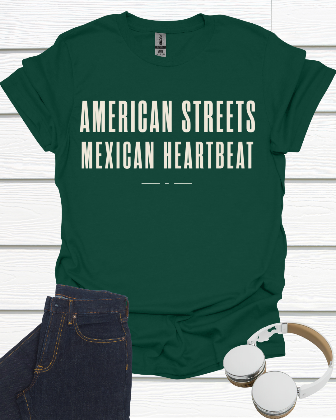 American Streets Mexican Heartbeat Unisex Softstyle T-Shirt