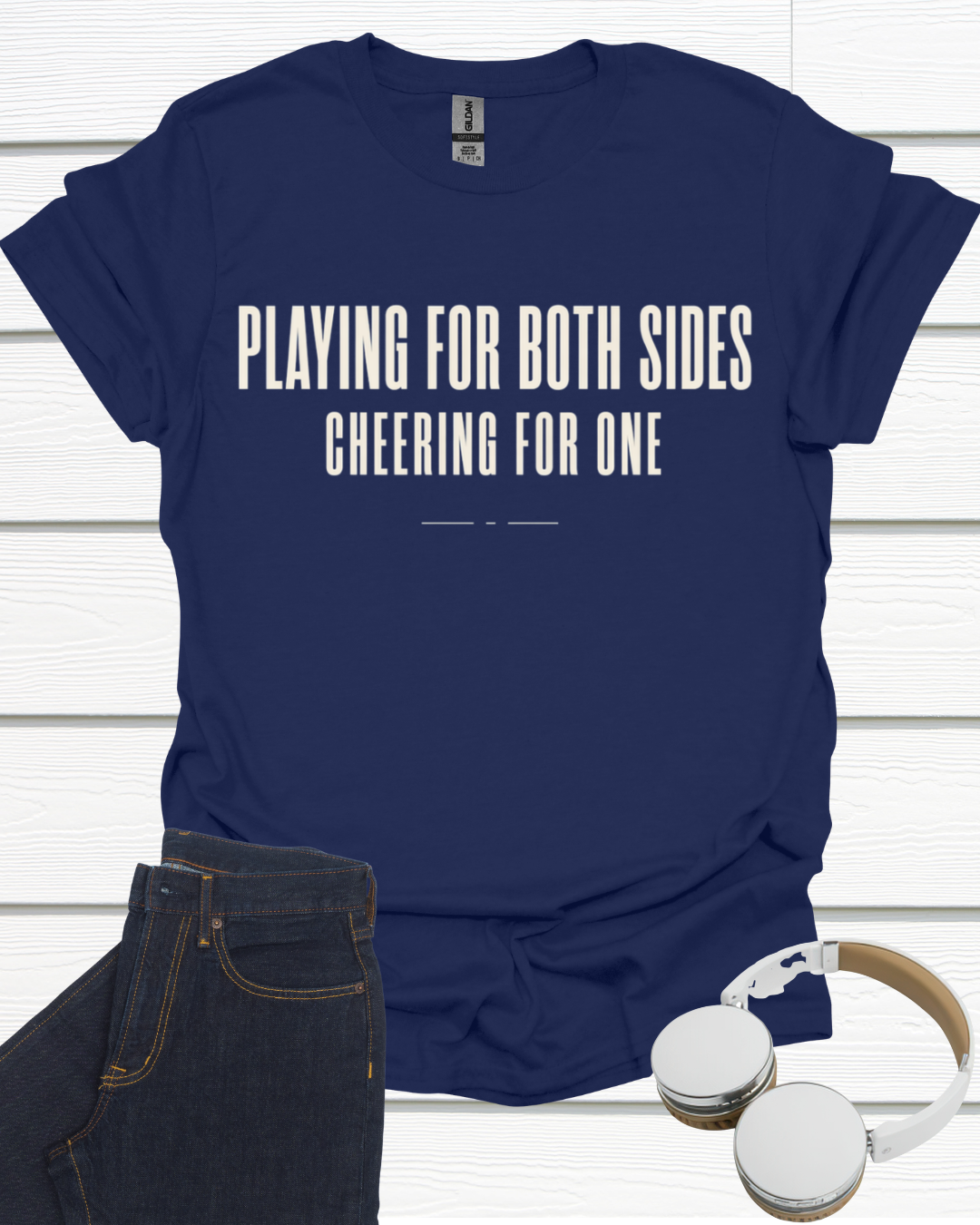 Playing For Both Sides Unisex Softstyle T-Shirt