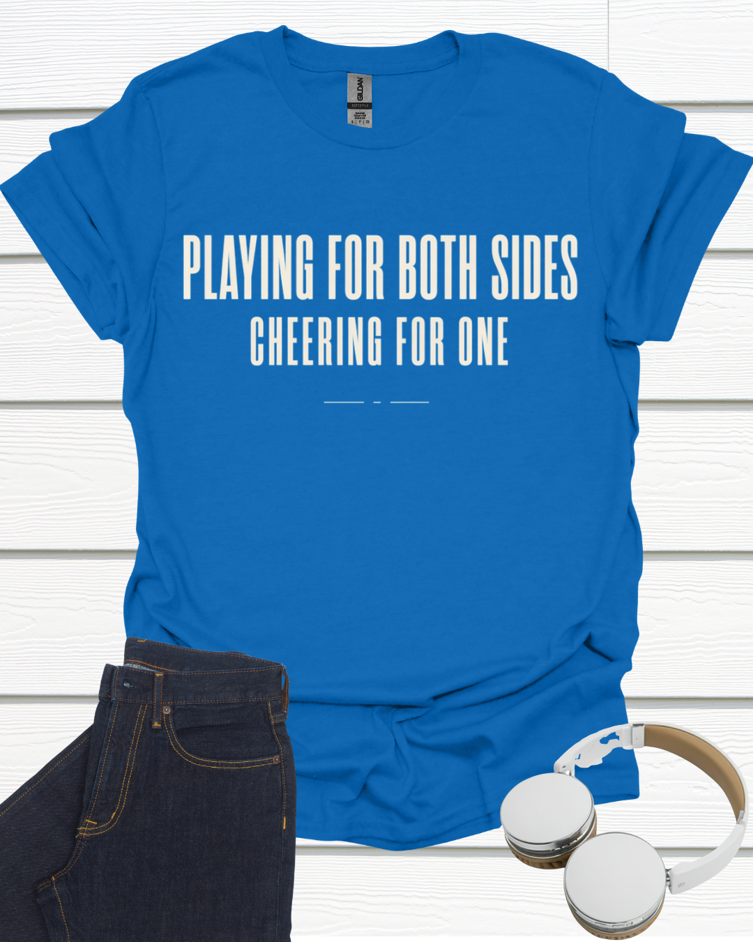 Playing For Both Sides Unisex Softstyle T-Shirt