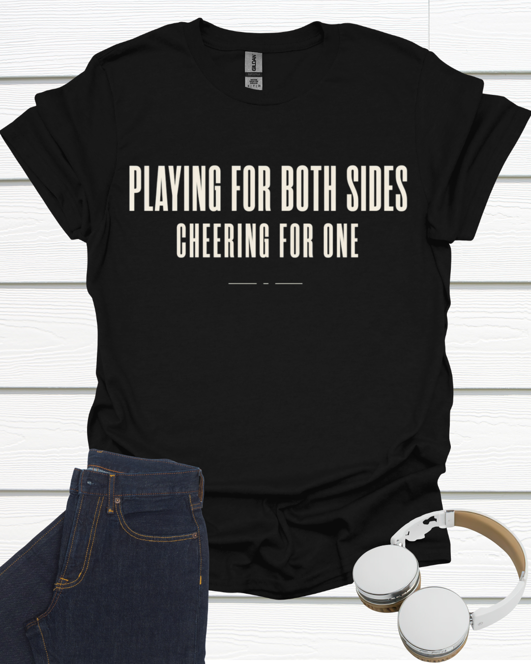 Playing For Both Sides Unisex Softstyle T-Shirt