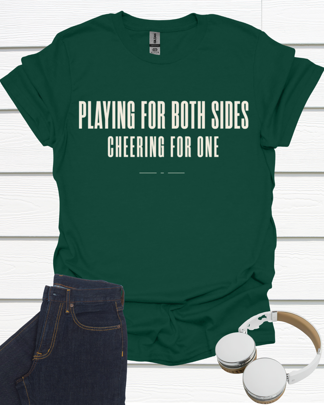Playing For Both Sides Unisex Softstyle T-Shirt