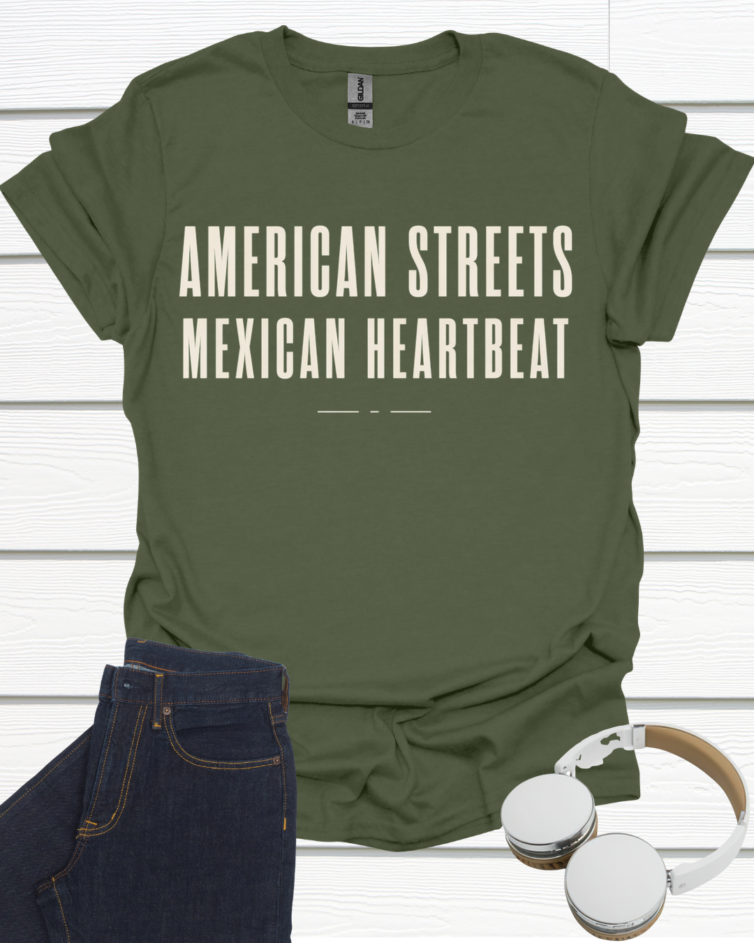 American Streets Mexican Heartbeat Unisex Softstyle T-Shirt